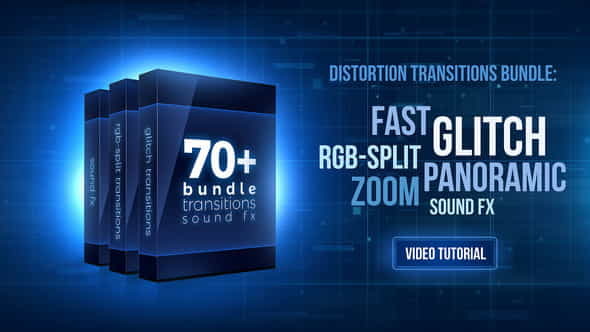 70+ Bundle: Glitch and RGB-split Transitions, Sound FX | Miscellaneous - VideoHive 21470574