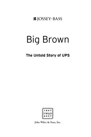 Big Brown - The Untold Story of UPS