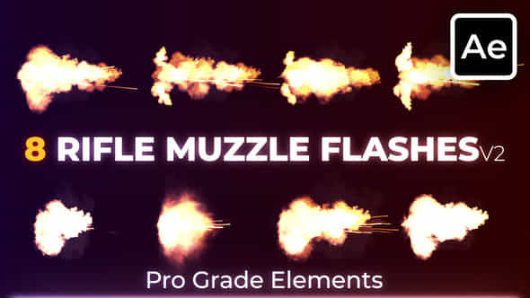 Rifle Muzzle Flashes - VideoHive 45527031