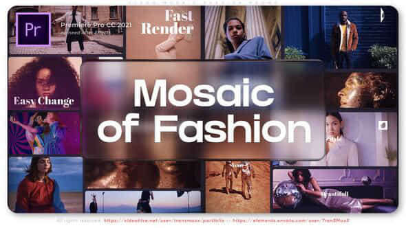 Clean Mosaic Fashion Promo - VideoHive 50833878