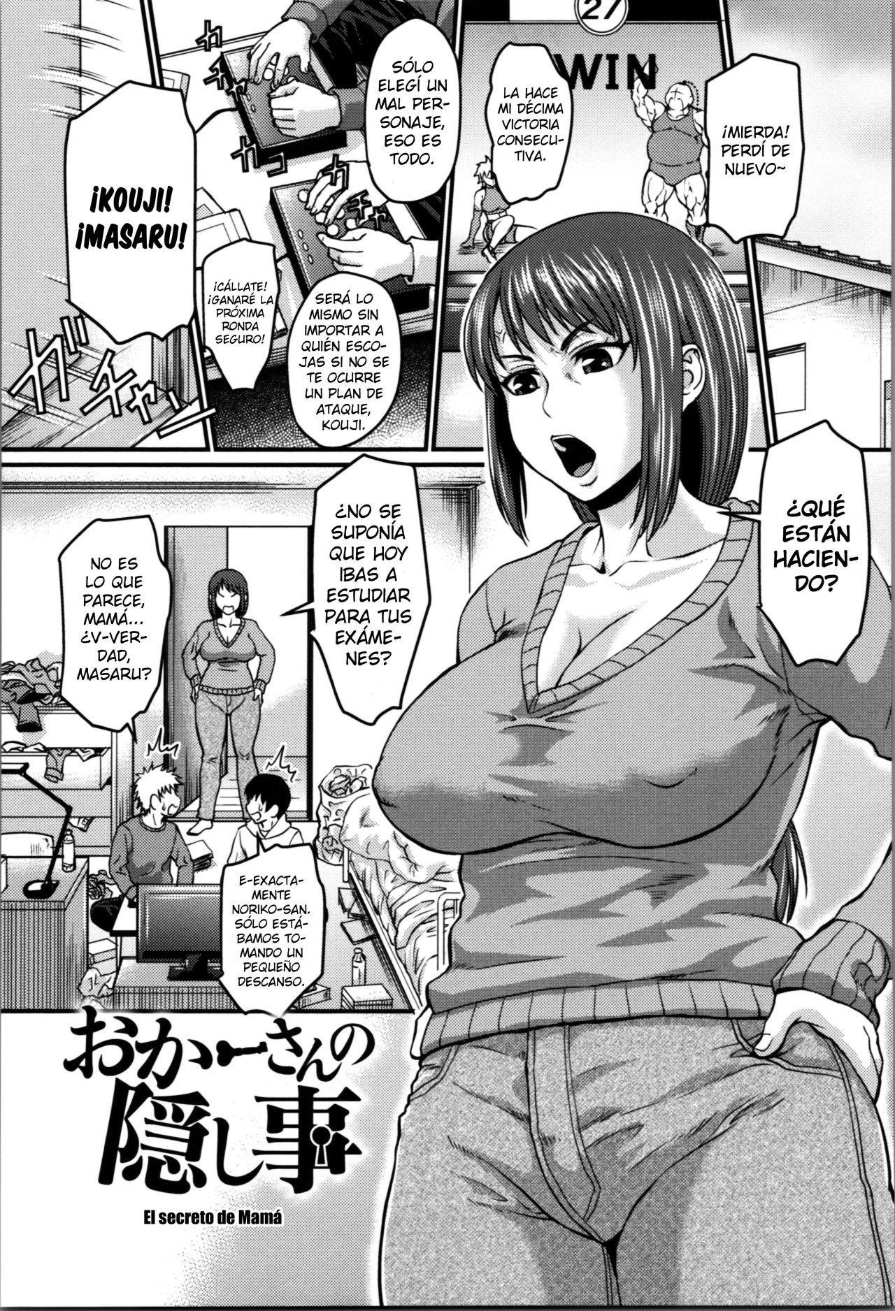 [Jirou] Okaa-san no Kakushigoto  El secreto de Mamá (Nikkanteki Kuro Stocking Seikatsu - Sensual Black Stockings Life) [Spanish]