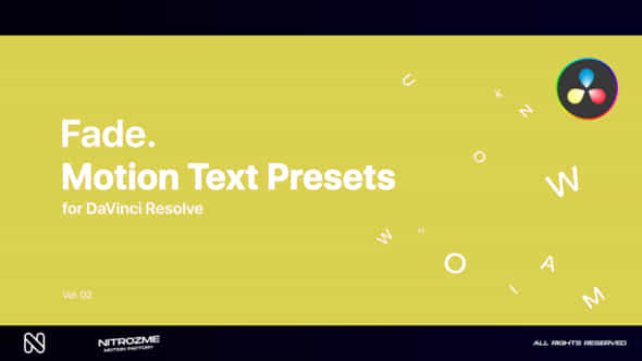 Fade Motion Text - VideoHive 46705490