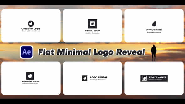 Flat Minimal Logo Reveals - VideoHive 51048307