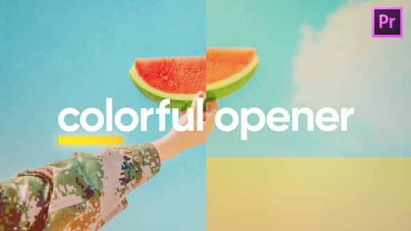Colorful Intro Opener for Premiere - VideoHive 34895459
