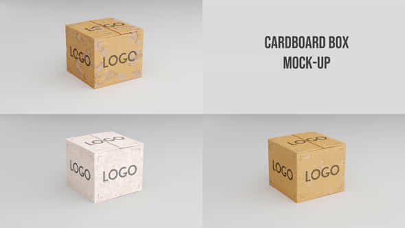 Cardboard Box Mock-up - VideoHive 42508461