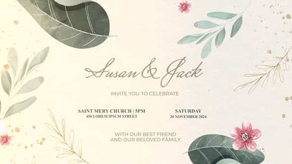 Wedding Invitation Slideshow - VideoHive 51655371