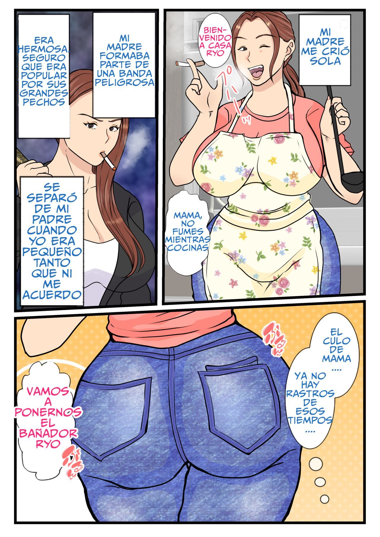 [Benii Kenkyuujo] Moto Yan Haha, Mujintou nite Mesu ni naru Zenpen [Spanish]