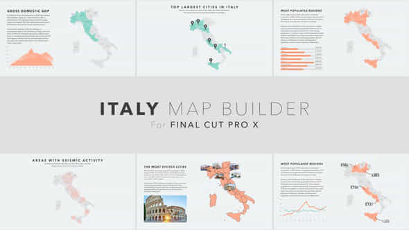 Italy Map Builder - VideoHive 42348511