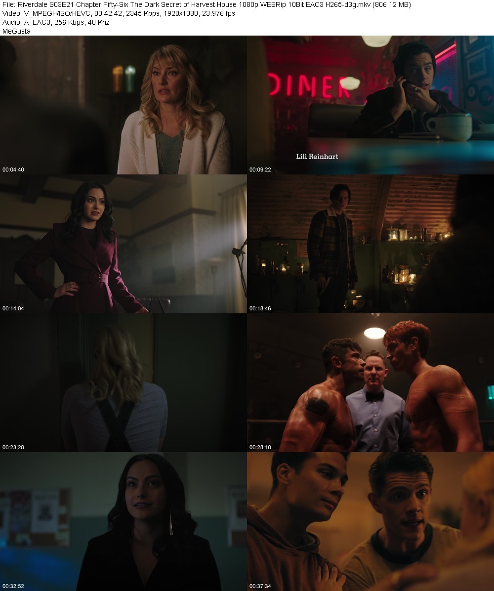 Riverdale S03E21 Chapter Fifty-Six The Dark Secret of Harvest House 1080p WEBRip 10Bit EAC3 H265-d3g