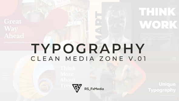 Typography Slide - Clean Media - VideoHive 32996667