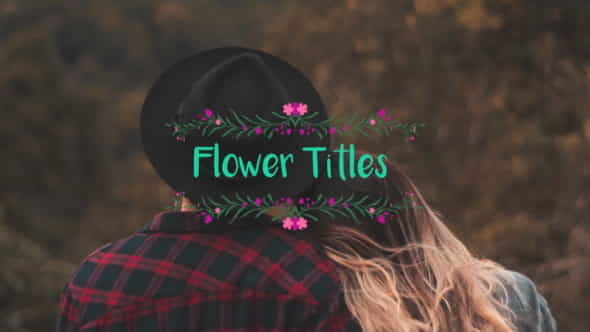 Flower Titles - VideoHive 33271545