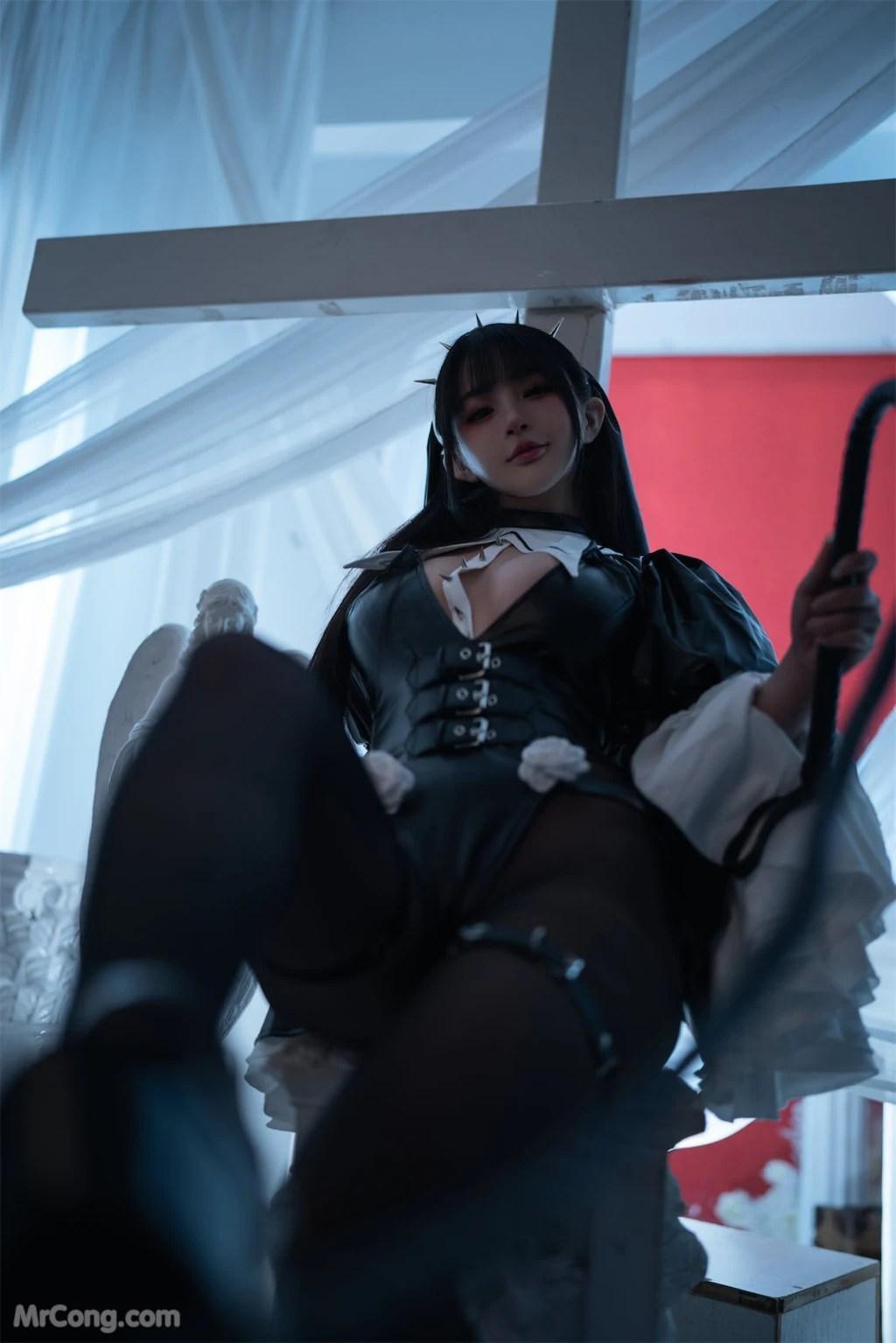 Coser@桜井宁宁 Vol.076: 皮衣修女 (60 photos)(13)