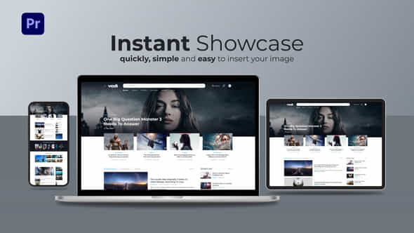Clean Mockup Website Promo Mogrt Template - VideoHive 53955576