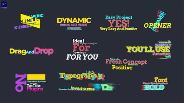 Kinetic Text Animations V2 - VideoHive 34326741