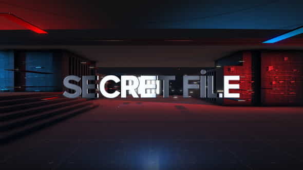 Secret File Element 3D Opener - VideoHive 22598893