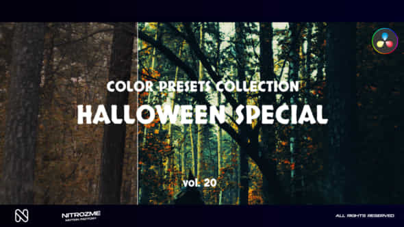 Halloween Special Lut Vol 20 For Davinci Resolve - VideoHive 48557112