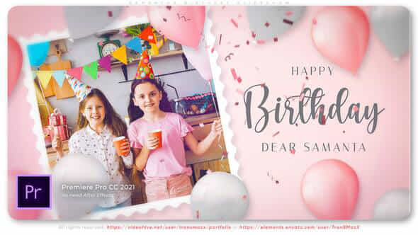 Samantha Birthday Slideshow - VideoHive 36267824