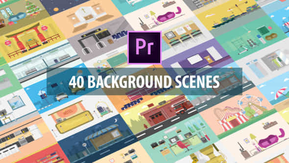 40 Mix Background - VideoHive 24316053