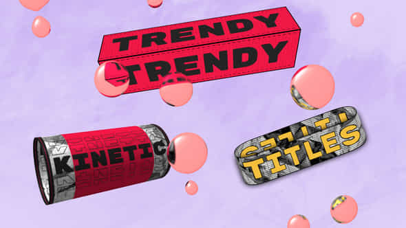 Trendy Kinetic Titles - VideoHive 48317591