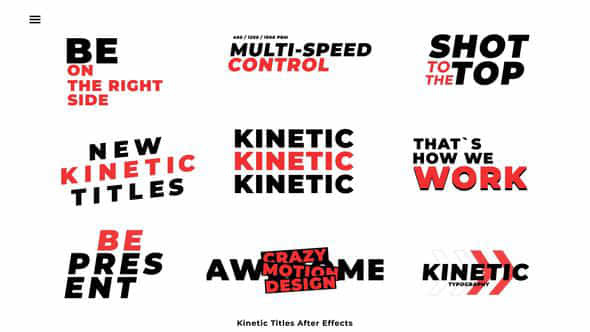 Kinetic Titles - VideoHive 45455196