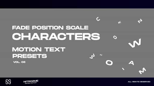 Characters Motion Text - VideoHive 45757097