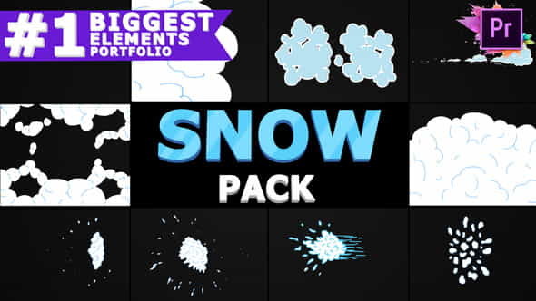 2D Cartoon Snow | Premiere - VideoHive 25347015