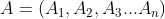 A=(A_1,A_2,A_3...A_n)