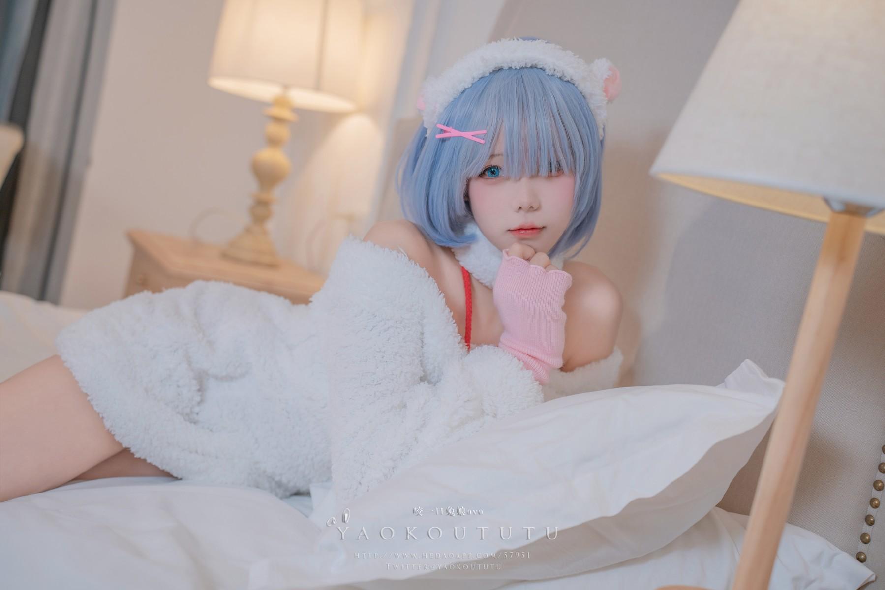 Cosplay 黏黏团子兔 T3特典 蕾姆咩咩(4)