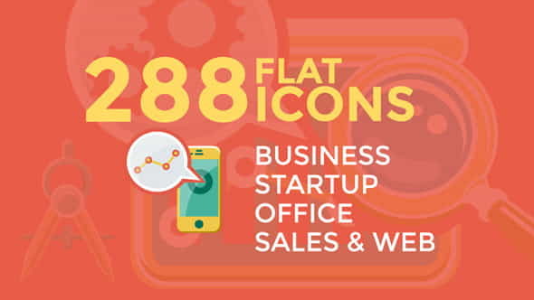 BusinessStartup Flat Icons - VideoHive 15992053