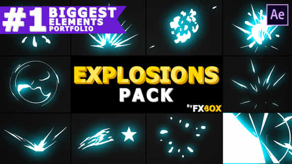 Cartoon Explosion Elements - VideoHive 24009918