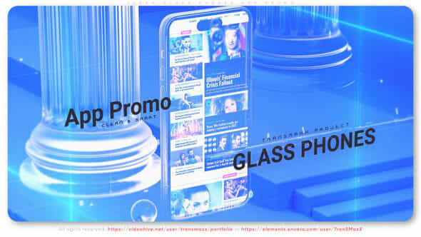 Clean Glass Phones - VideoHive 43476653