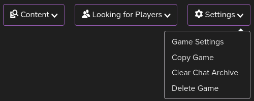 Game Settings Game Settings