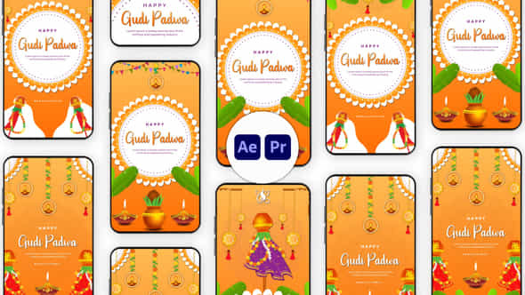 Happy Gudi Padwa Animated Instagram Story - VideoHive 57171691