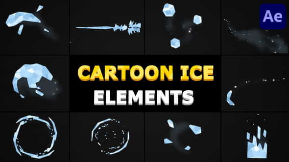 Cartoon Ice Elements | After - VideoHive 35995394