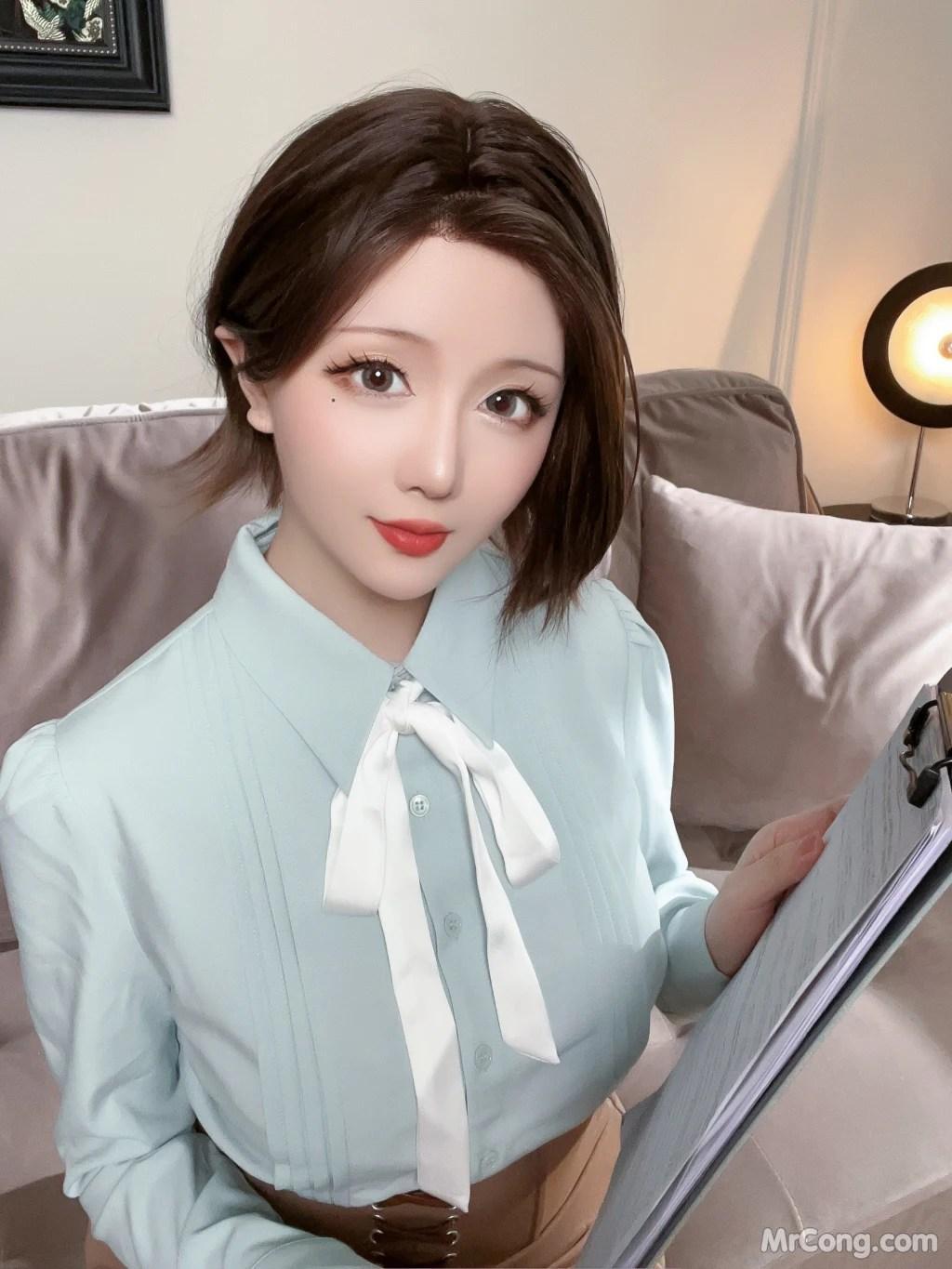 Coser@星之迟迟Hoshilily: 2023 6月计划D 原创-催眠2打工战士 (167 photos )(50)
