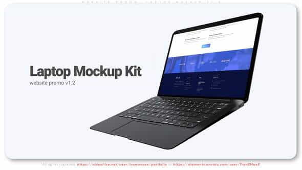 Website Promo. Laptop Mockup v1.2 - VideoHive 32059533