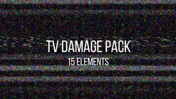 TV Damage Pack - VideoHive 21518036