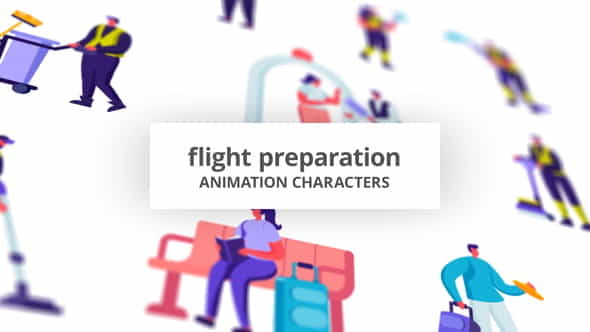 Flight preparation - Character Set - VideoHive 32842644