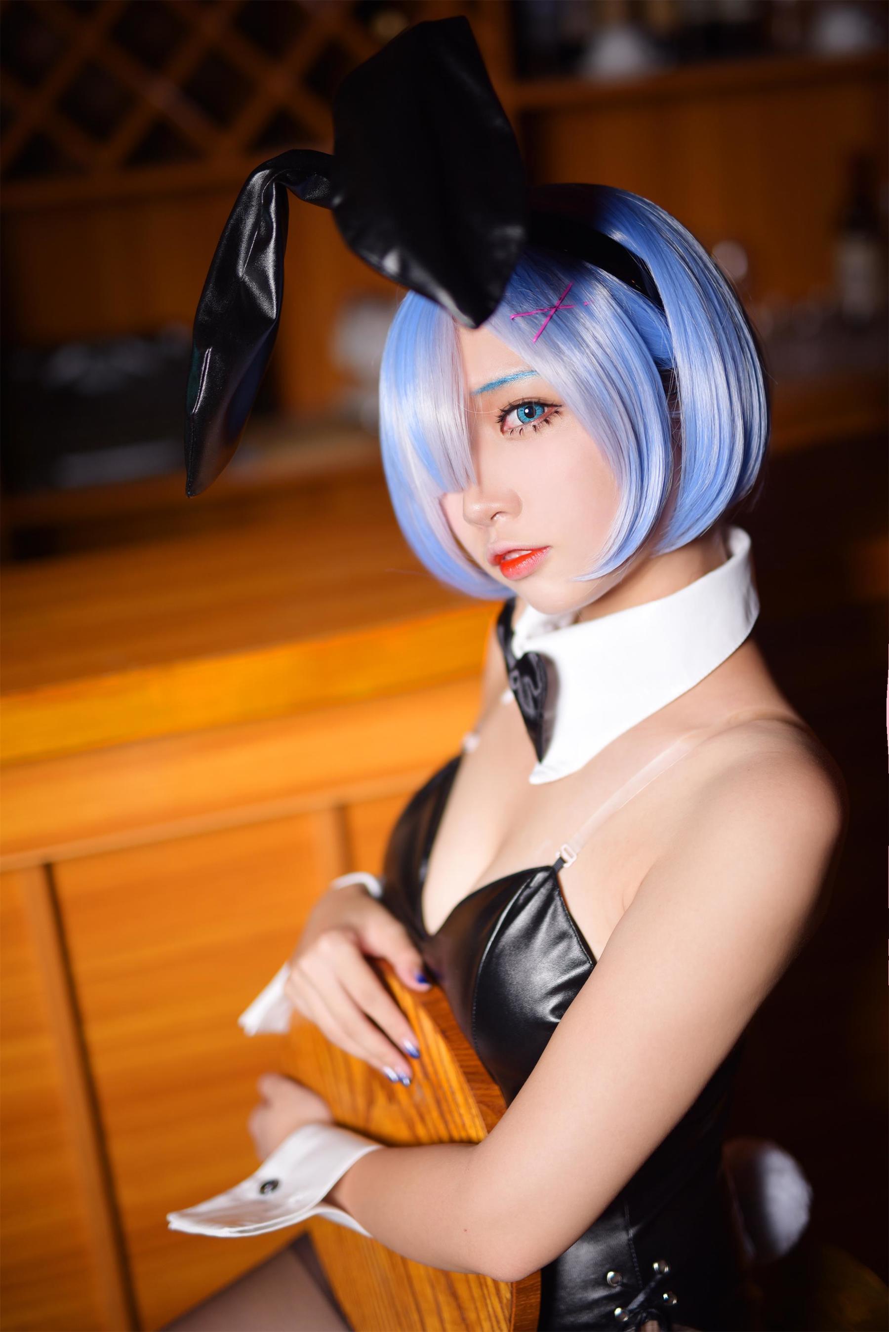 [Cosplay] 人气Coser二佐Nisa – 蕾姆兔女郎(4)