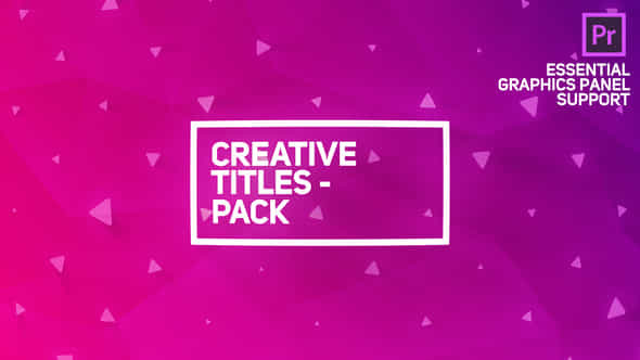 Creative Titles Package - VideoHive 21683640