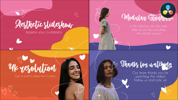 Aesthetic Colorful Slideshow - VideoHive 37269303