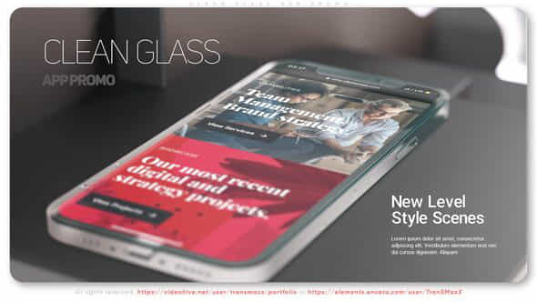Clean Glass App - VideoHive 38956078