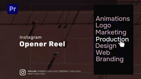 Instagram Opener Vertical Reel For Premiere Pro - VideoHive 53903480