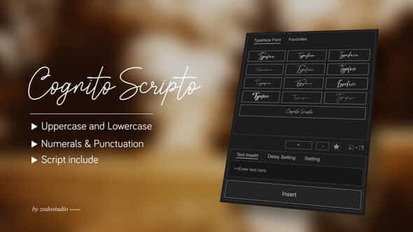 Animated Typeface Cognito Scripto - VideoHive 58524426