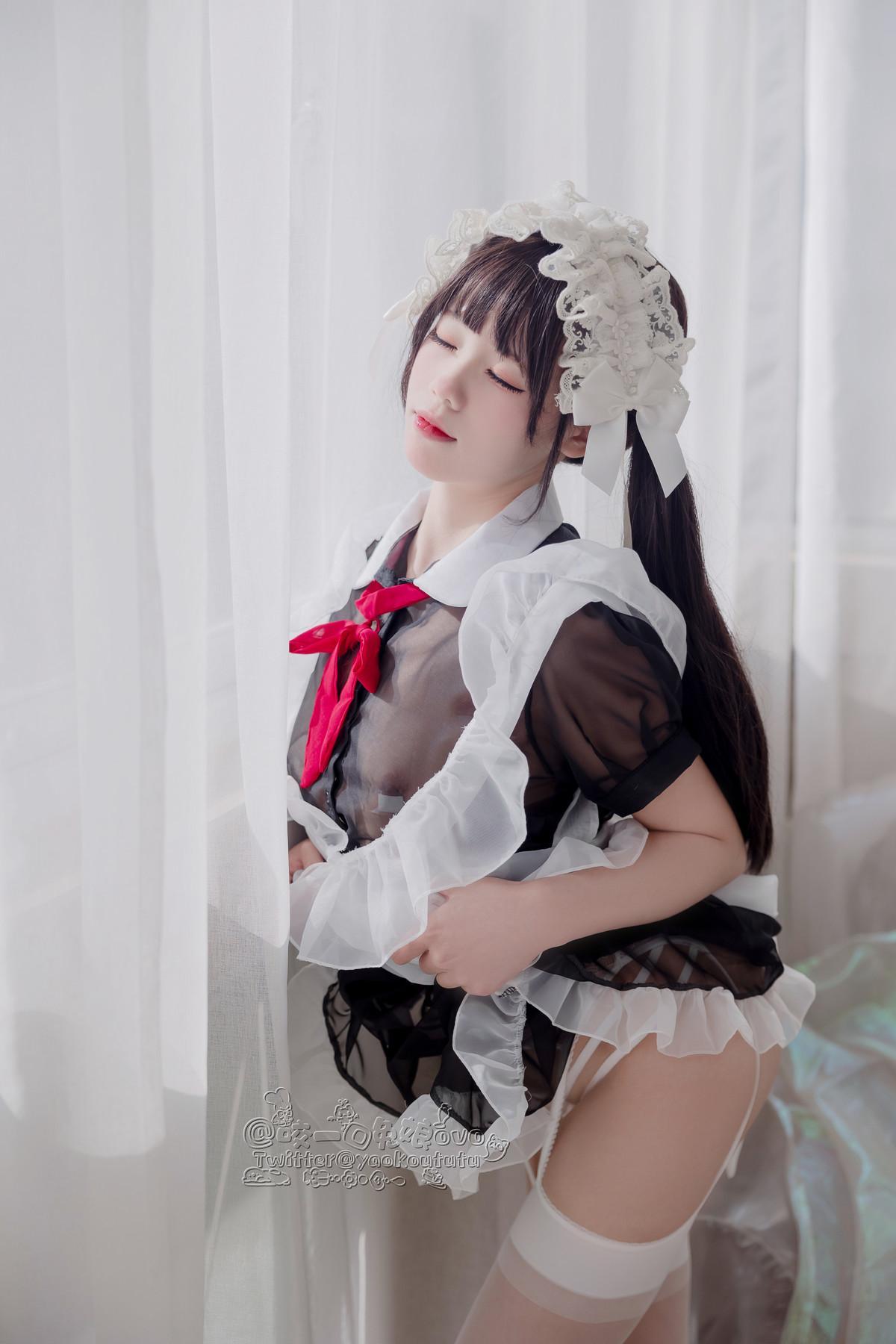 Cosplay 黏黏团子兔 黑白女仆(7)