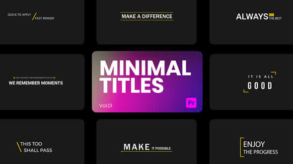 Minimal Titles 01 - VideoHive 44259522