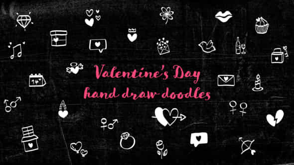 Valentines Day Doodles - VideoHive 42949768