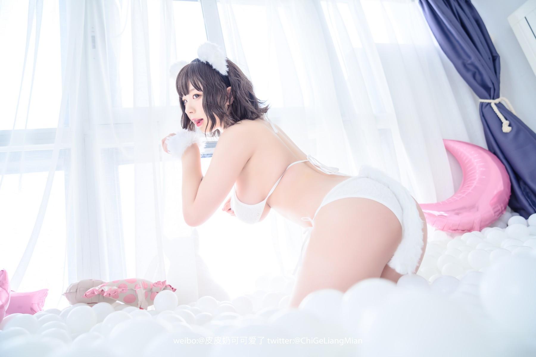 Cosplay 皮皮奶可可爱了啦 白猫(36)