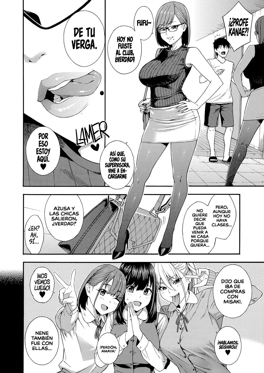 [Zonda] Fellatio Kenkyuubu _ Departamento de Investigación de las Felaciones Ch. 1-4 [Span