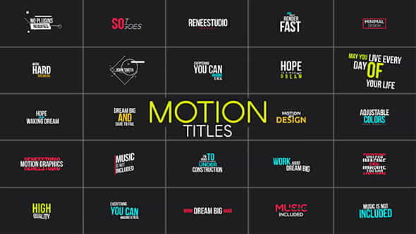Motion Titles Vol.1 | Corporate - VideoHive 13390544